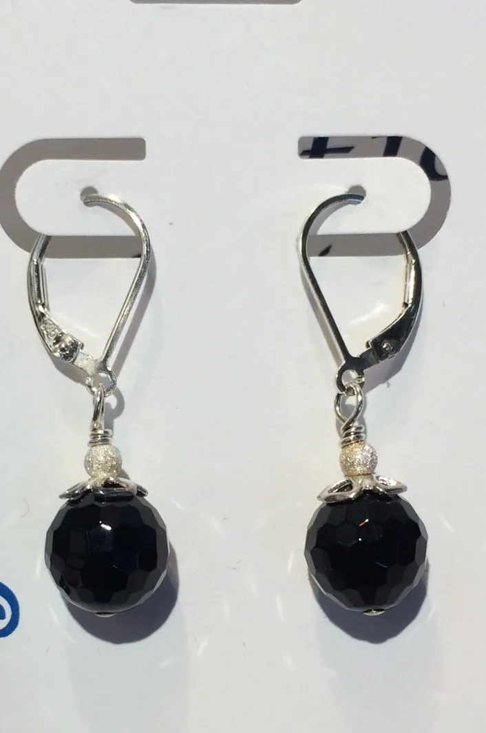 Classic Black Onyx Earrings