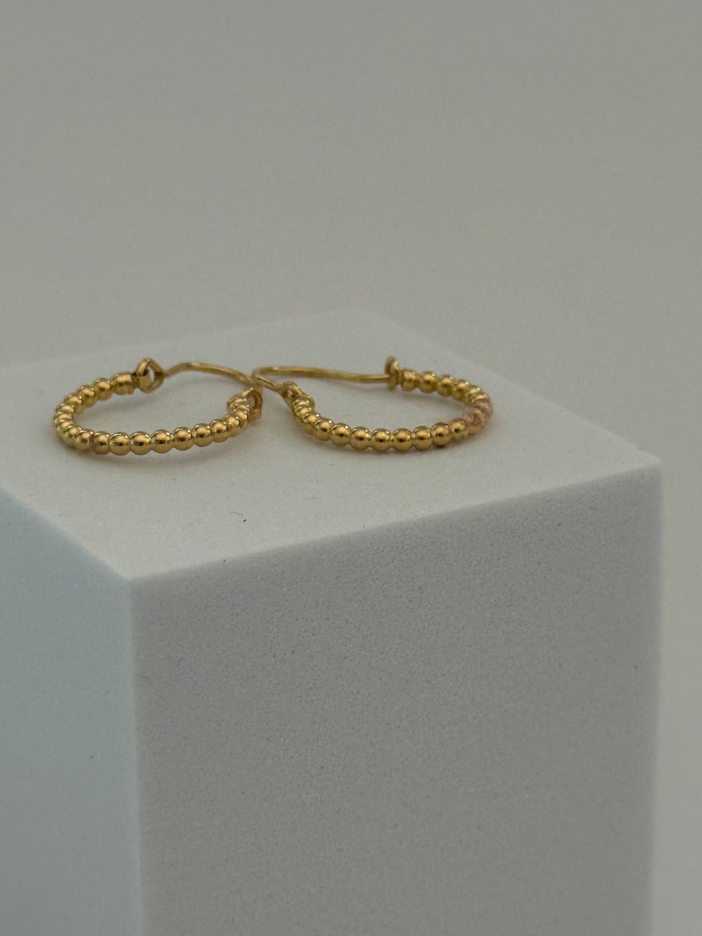Gold Hoop Dangle