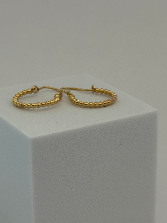 Gold Hoop Dangle