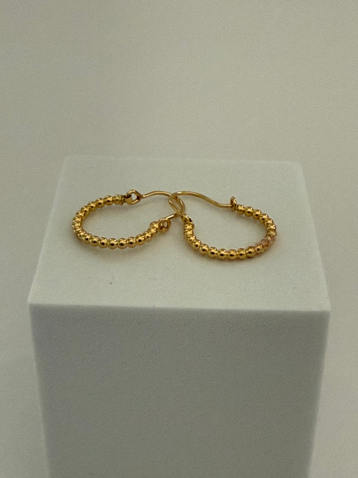 Gold Hoop Dangle