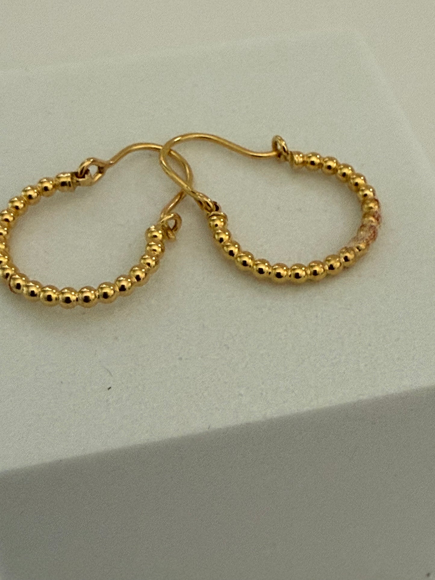 Gold Hoop Dangle