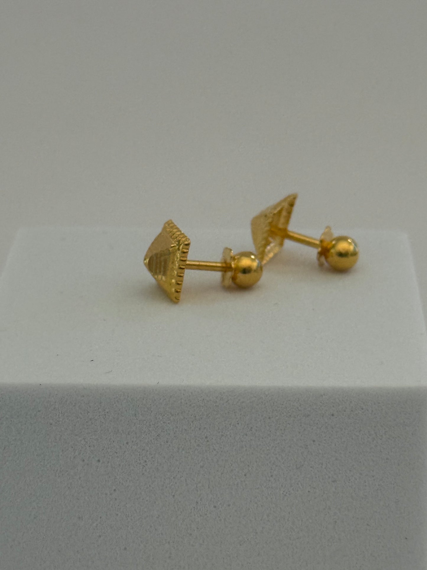 Gold Square Stud