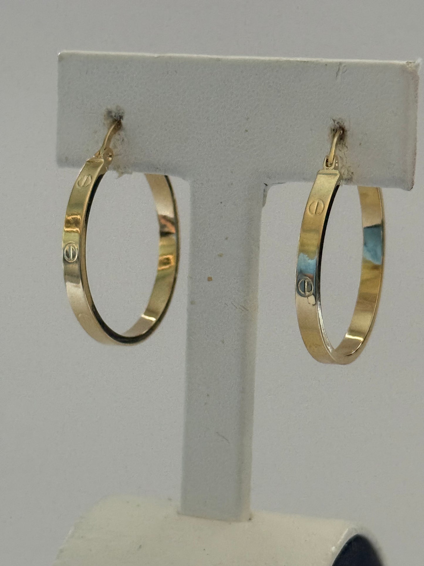 Gold Hoop with design